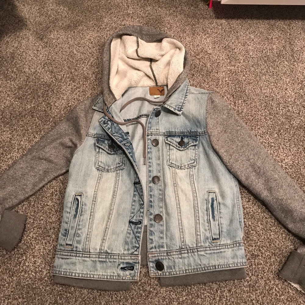 Jean jacket/ hoodie